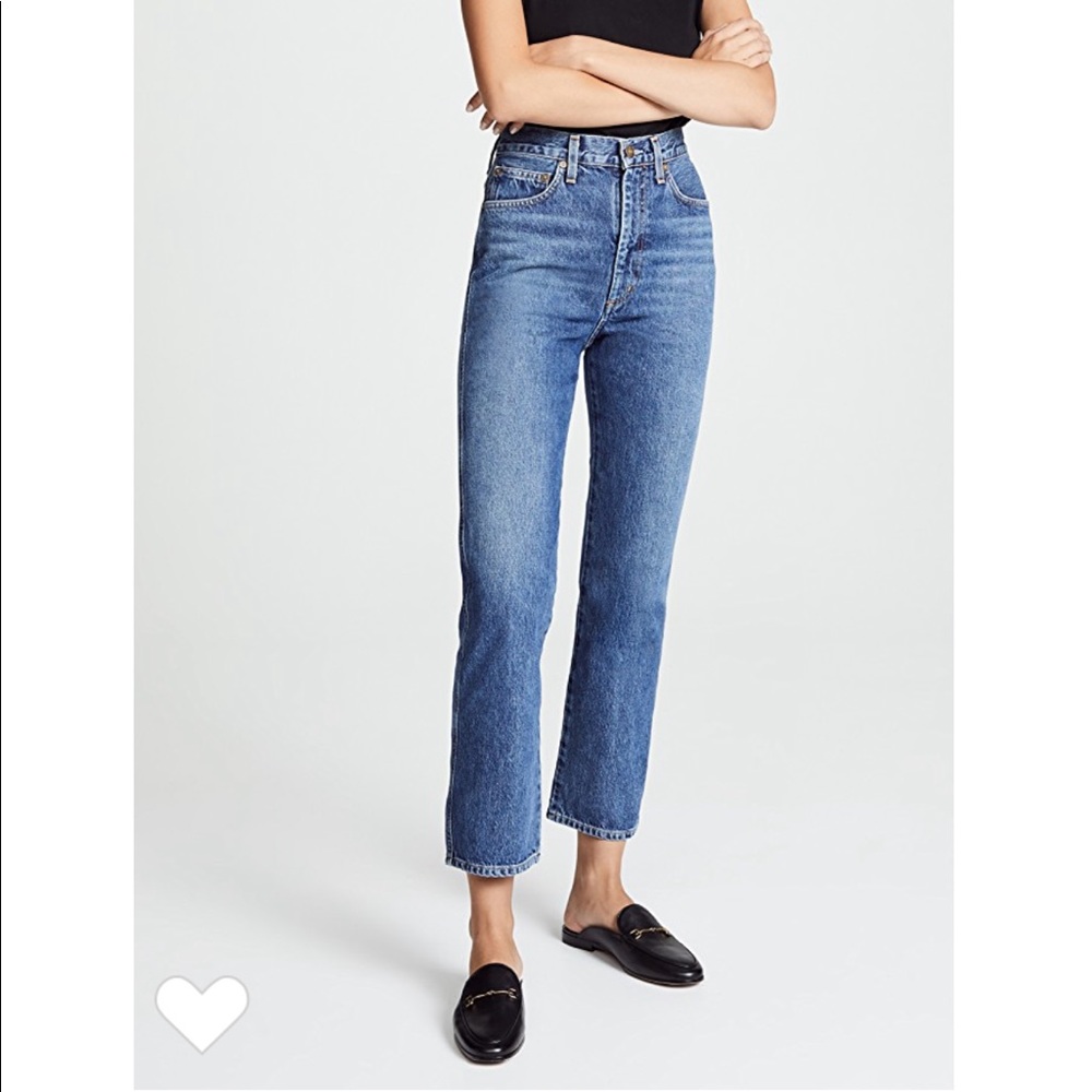 AGOLDE pinch waist high rise kick jeans